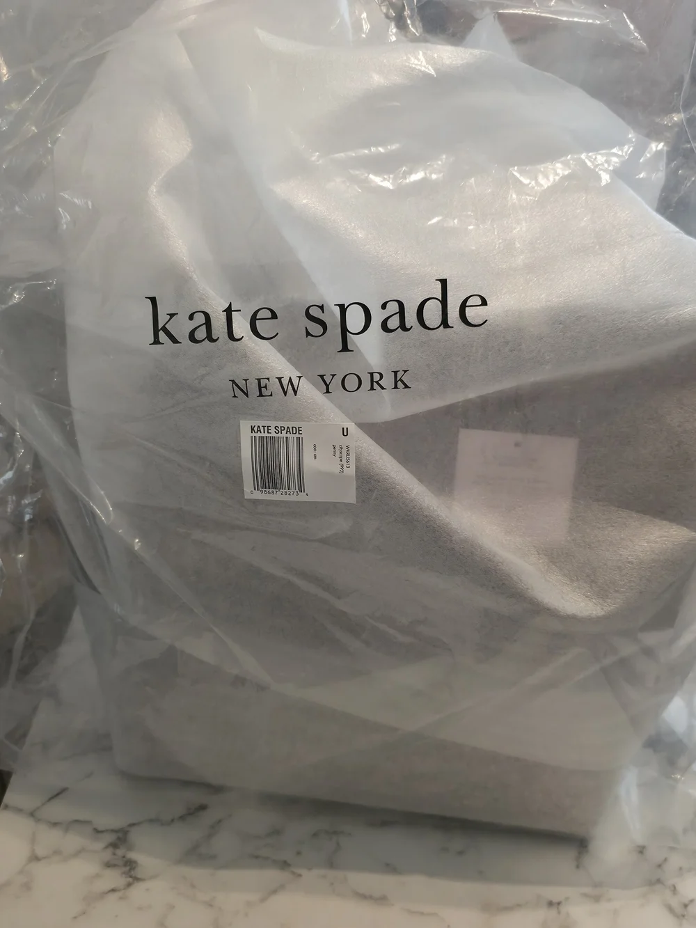 kate spade Two-Tone Gray Tote PENNY CITYSCAPE